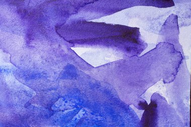 Soyut El, ıslak kağıt üzerine mavi suluboya arkaplan, yaratıcı duvar kağıdı veya tasarım için doku.