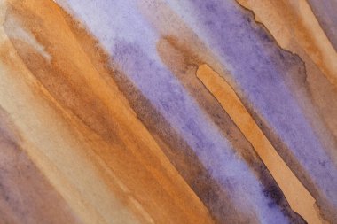 Soyut suluboya resim arka planı, doku arkaplanı. Dekoratif kahverengi duvar kağıdı. Koyu kağıdın yapısı.