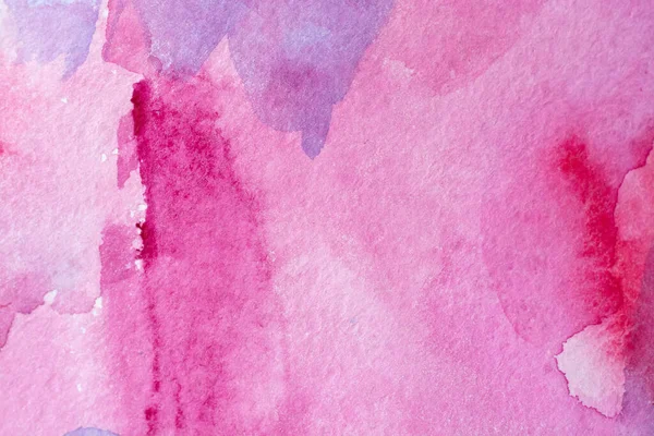 Soyut desen fırça mürekkep arkaplanı pembe kırmızı akvaryum suluboya el boyası çizimi