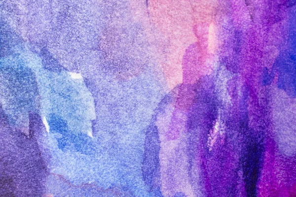 Абстрактный Акварельный Фон Разноцветными Слоями Бумажной Текстуре Розово Голубое Искусство — стоковое фото