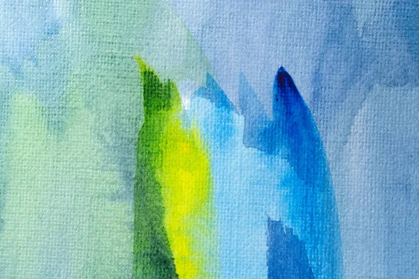 Acquerelli Blu Verdi Texture Carta Disegno Sfondo Elemento Dipinto Mano — Foto Stock
