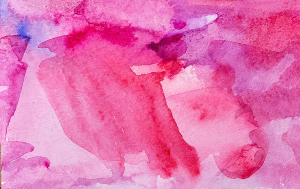 Kağıt dokusu, arkaplan tasarımı, elle boyanmış element üzerine mavi ve pembe suluboya boya.