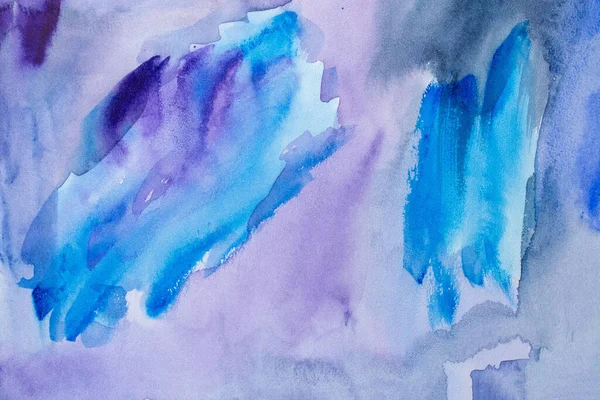 Soyut El, ıslak kağıt üzerine mavi suluboya arkaplan, yaratıcı duvar kağıdı veya tasarım için doku.