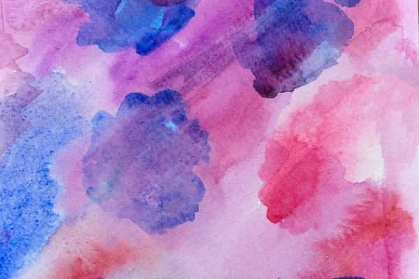 Kağıt dokusunda farklı katmanlara sahip soyut suluboya arkaplan, pembe mavi sanat