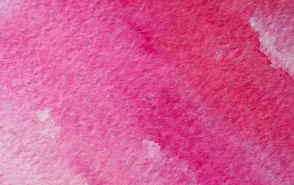 Abstrakcyjny Tekstury Pędzel Tło Sztuka Różowy Czerwony Magenta Akwarela Akwarela — Zdjęcie stockowe