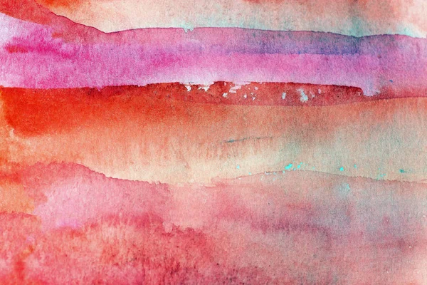 Soyut desen fırça mürekkebi arka plan kırmızı akvaryum suluboya el boyası