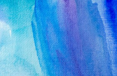 Kağıt dokusunda mavi suluboya, arkaplan tasarımı, elle boyanmış element