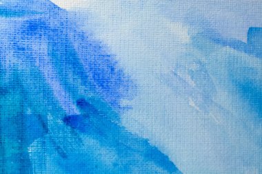 Kağıt dokusunda mavi suluboya, arkaplan tasarımı, elle boyanmış element