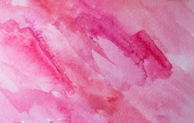 Magenta Kağıt Doku. Arka plan, pembe suluboya el çizimi
