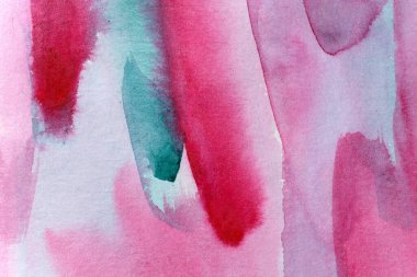 Suluboya sanat arka planı, renkli desenli, çok renkli, soyut dekoratif parlak duvar kağıdı. Kağıt yapısı.