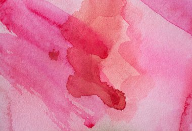 Magenta Kağıt Doku. Arka plan, pembe suluboya el çizimi