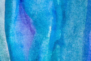 Kağıt dokusunda mavi suluboya, arkaplan tasarımı, elle boyanmış element