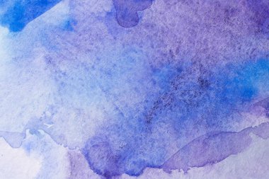 Soyut El, ıslak kağıt üzerine mavi suluboya arkaplan, yaratıcı duvar kağıdı veya tasarım için doku.