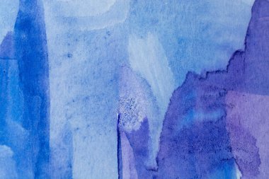 Kağıt dokusunda mavi suluboya, arkaplan tasarımı, elle boyanmış element