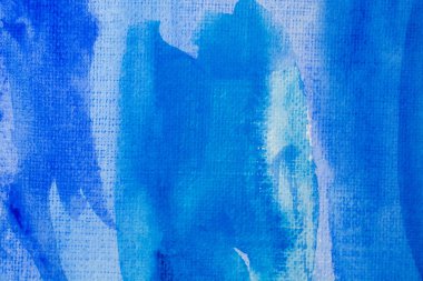 Kağıt dokusunda mavi suluboya, arkaplan tasarımı, elle boyanmış element