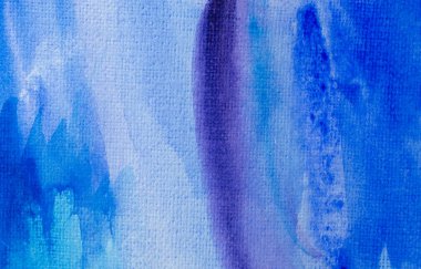 Soyut El, ıslak kağıt üzerine mavi suluboya arkaplan, yaratıcı duvar kağıdı veya tasarım için doku.