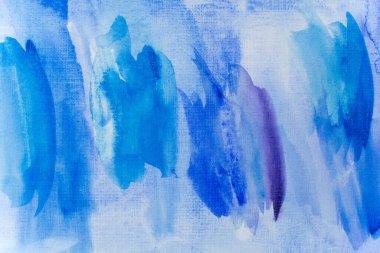 Kağıt dokusunda mavi suluboya, arkaplan tasarımı, elle boyanmış element