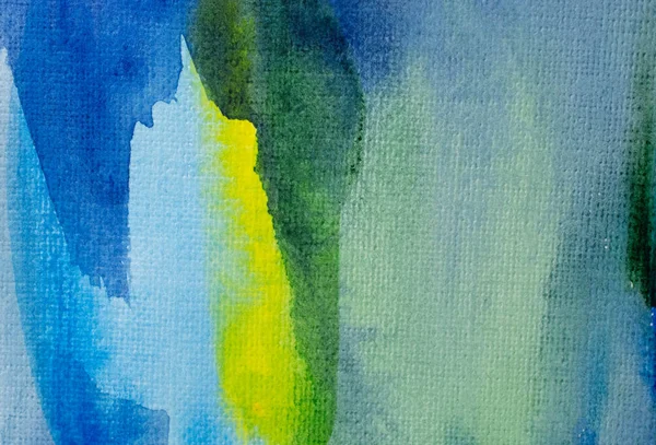 Голубые Зеленые Акварели Бумаге Текстура Дизайн Фона Ручная Роспись Элемент — стоковое фото