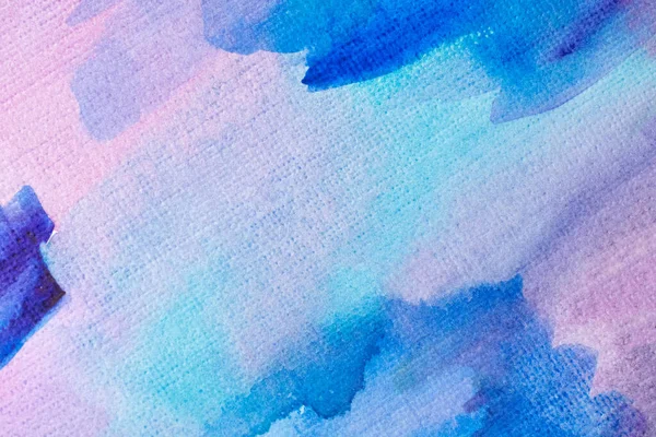 Аннотация Hand Painted Blue Purple Watercolor Background Wet Paper Texture — стоковое фото