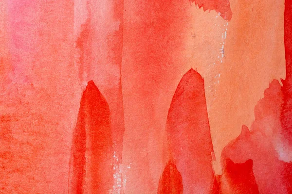 Textura Abstracta Pincel Tinta Arte Fondo Rojo Acuarela Salpicadura Mano — Foto de Stock