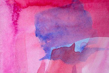 Kağıt dokusunda farklı katmanlara sahip soyut suluboya arkaplan, pembe mavi sanat