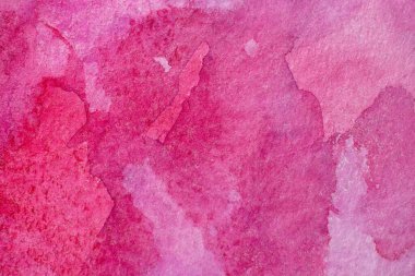 Magenta Kağıt Doku. Arka plan, pembe suluboya el çizimi