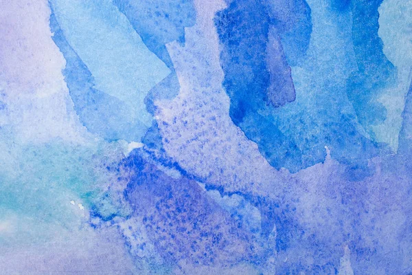 Blue Watercolors Paper Texture Background Design Hand Painted Element — Stock Photo, Image