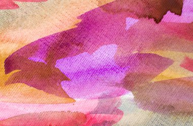 Suluboya sanat arka planı, renkli desenli, çok renkli, soyut dekoratif parlak duvar kağıdı. Kağıt yapısı.