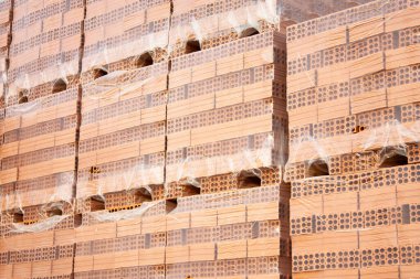 Burada bir tuğla bloğu