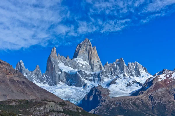 Monte Fitz Roy Patagonien Argentina Sydamerika — Stockfoto