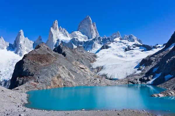 Monte Fitz Roy Patagonien Argentina Sydamerika — Stockfoto