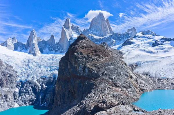 Monte Fitz Roy Patagonien Argentina Sydamerika — Stockfoto