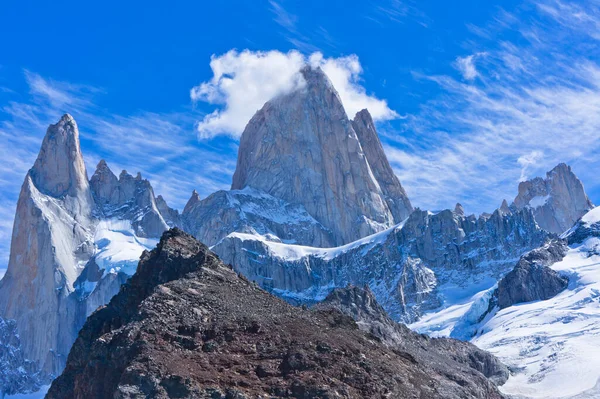 Monte Fitz Roy Patagonie Argentine Amérique Sud — Photo