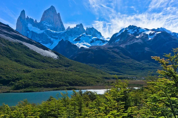 Monte Fitz Roy Patagonya Arjantin Güney Amerika — Stok fotoğraf