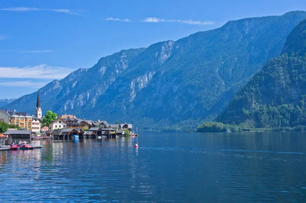 Hallstatt Alps Old City Lake View Austria — стокове фото