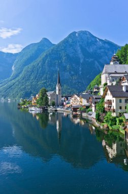 Hallstatt Alpleri, Eski şehir ve göl manzarası, Avusturya