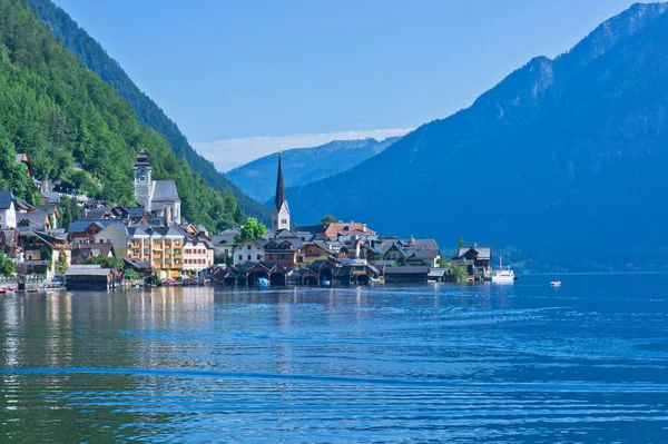 Альпы Старый Город Вид Озеро Австрия — стоковое фото