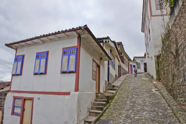 Ouro Preto Cidade Velha Vista Rua Brasil América Sul — Fotografia de Stock