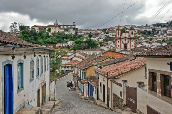 Ouro Preto Cidade Velha Vista Rua Brasil América Sul — Fotografia de Stock