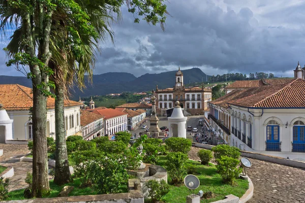 Ouro Preto Stare Miasto Widok Ulicę Brazylia Ameryka Południowa — Zdjęcie stockowe