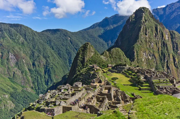 Machu Picchu Gündüz Antik Şehir Manzarası Peru Güney Amerika — Stok fotoğraf