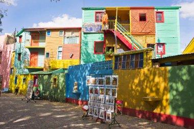 Caminito, La Boca, Eski şehir manzarası, Buenos Aires, Arjantin
