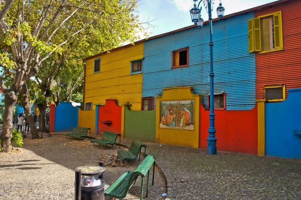 Caminito Boca Cidade Velha Vista Rua Buenos Aires Argentina — Fotografia de Stock