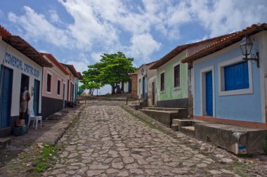 Alcantara, Eski şehir sokak manzarası, Brezilya, Güney Amerika