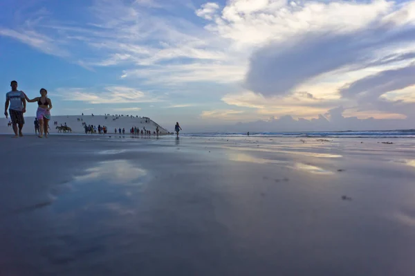 Jericoacoara Coucher Soleil Sur Plage Tropicale Brésil Amérique Sud — Photo