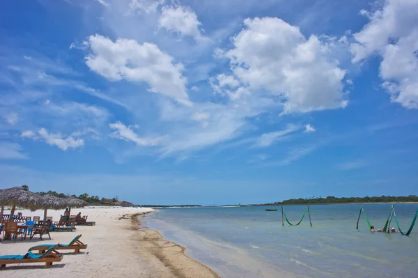 Jericoacoara Vista Tropical Praia Brasil América Sul — Fotografia de Stock