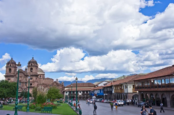 Cuzco Vista Rua Cidade Velha Peru — Fotografia de Stock