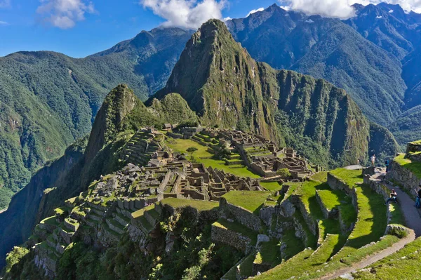 Machu Picchu Día Soleado Perú América Del Sur — Foto de Stock
