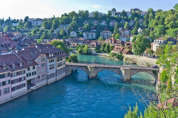 Bern Old City View River Aar Switzerland Europe — Stock Photo, Image