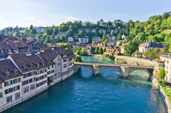 Bern Old City View River Aar Switzerland Europe — Stock Photo, Image